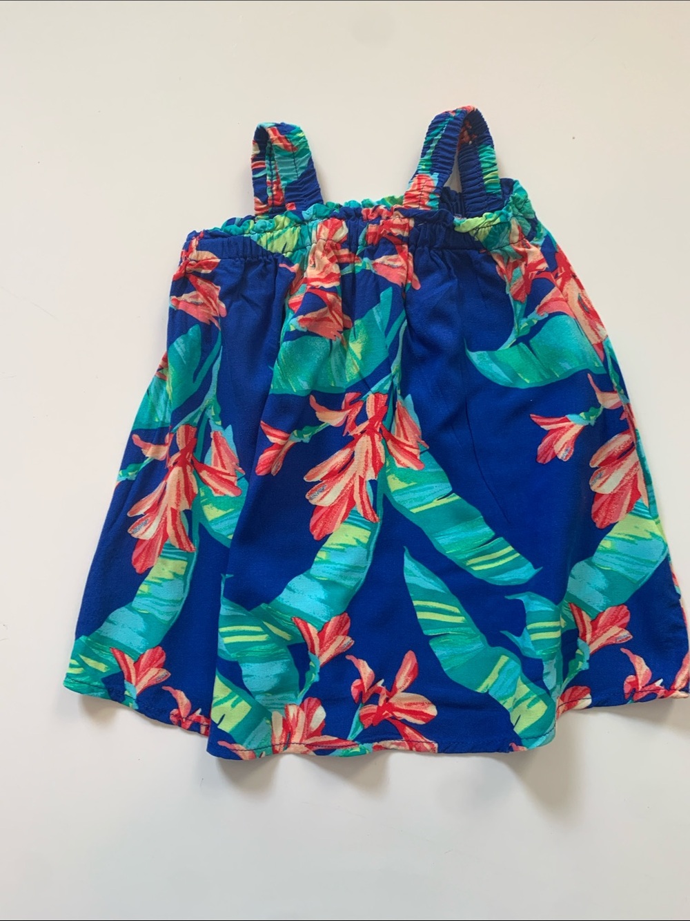 The Children's Place Teal and Blue Floral Baby Sundress Size 9-12M